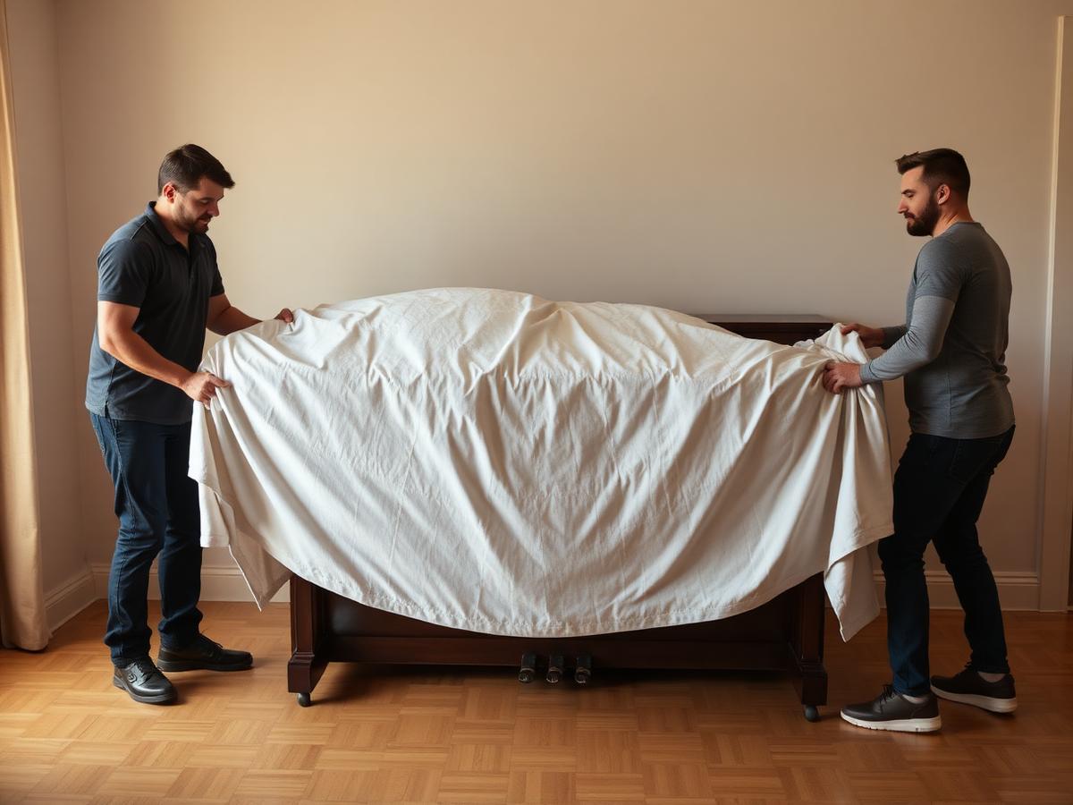 Wrapping a piano